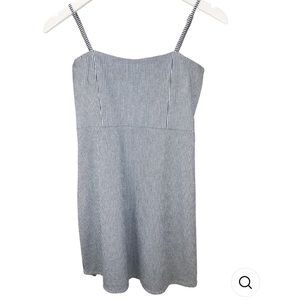 Blue and White pin striped mini dress from Brandy Melville